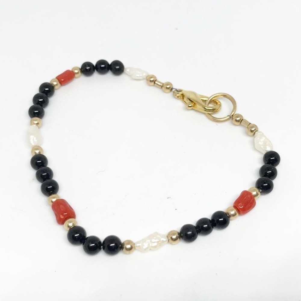Pearl & Glass Bead Bracelet Tennis Fashion Jewelry